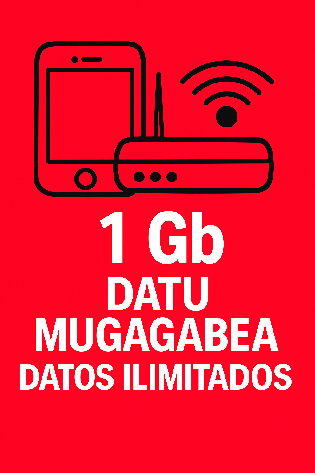 1Gb-ko Zuntza eta Mugikorra datu eta dei mugagabeekin 5G, VoLTE eta VoWiFi-rekin.