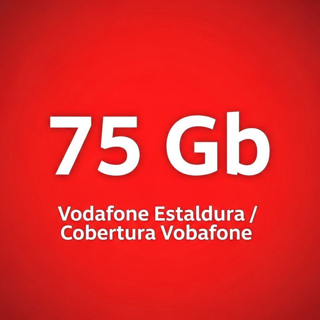 75 GB-ko linea gehigarria eta dei mugagabeak 5G, VoLTE eta VoWiFi-rekin + 100 SMS