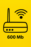 600 Mb-ko zuntz optiko eta linea finkoa